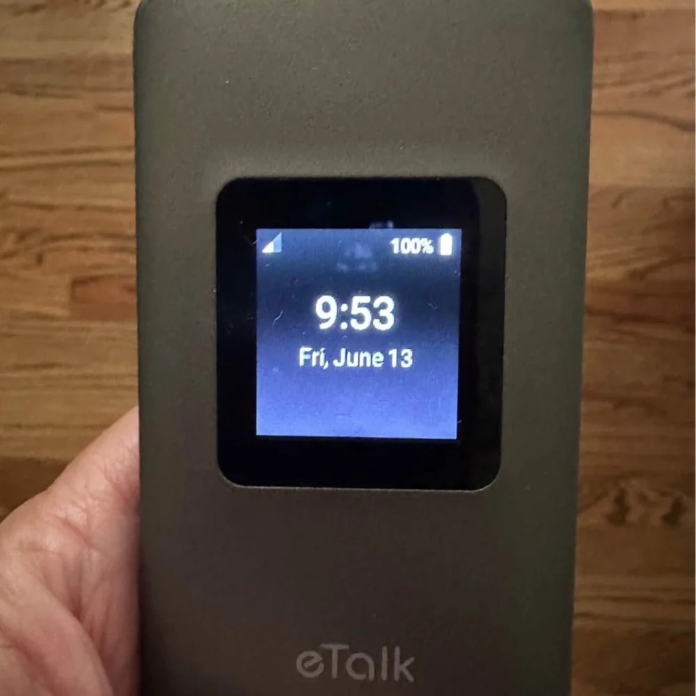 Gray Flip Phone